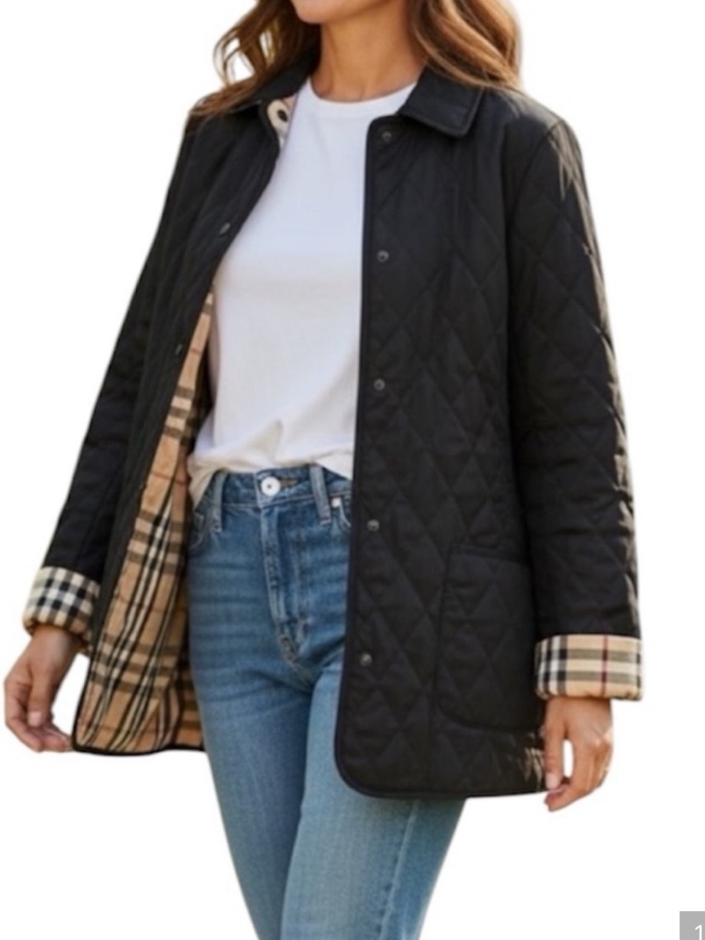 Burberry Brown Quilted Jacket